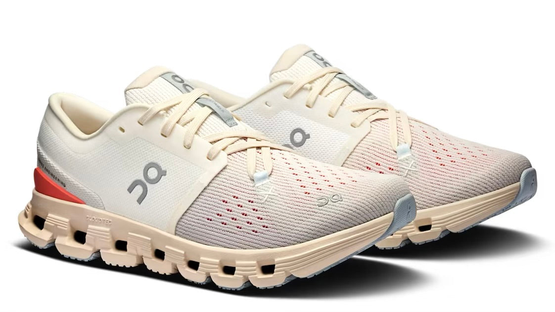 On Running Cloud X 4 Ivory Salmon (Women's)