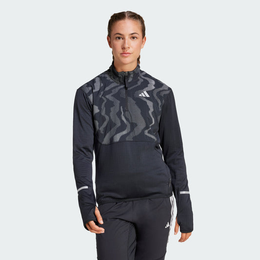 Women's adidas Ultimate Hi Vis Reflective 1/2-Zip Top