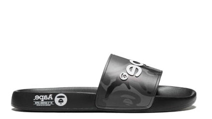 AAPE Black Camo Slides