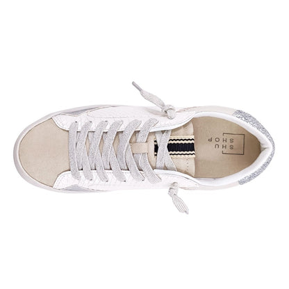 Ruby Snake Glitter Lace Up Sneakers