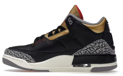 3 Retro Black Cement Gold (W)