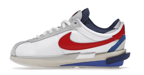 Zoom Cortez SP sacai White University Red Blue