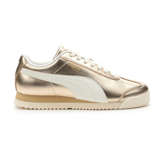 Roma Chrome Metallic Lace Up Sneakers