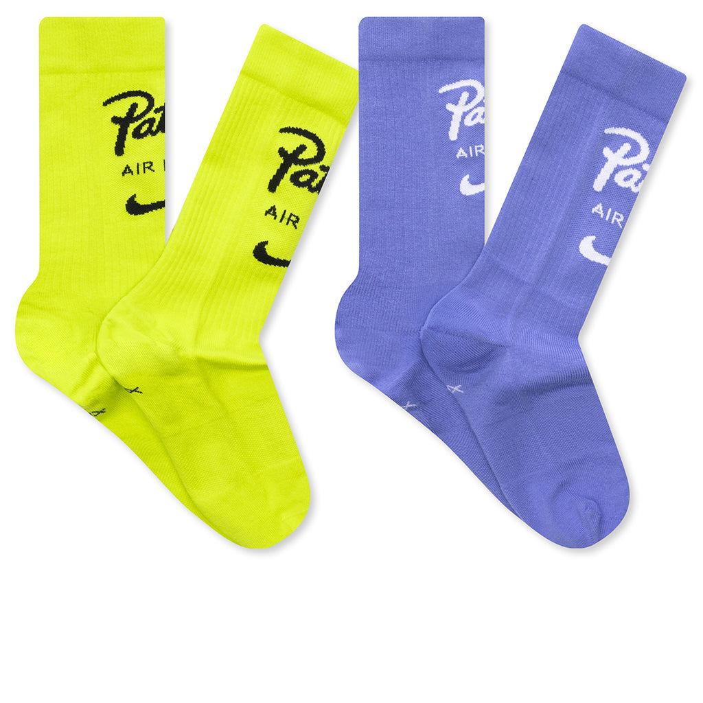 Patta Everyday Essentials Crew Socks (2 Pairs) - Multi - Color 2