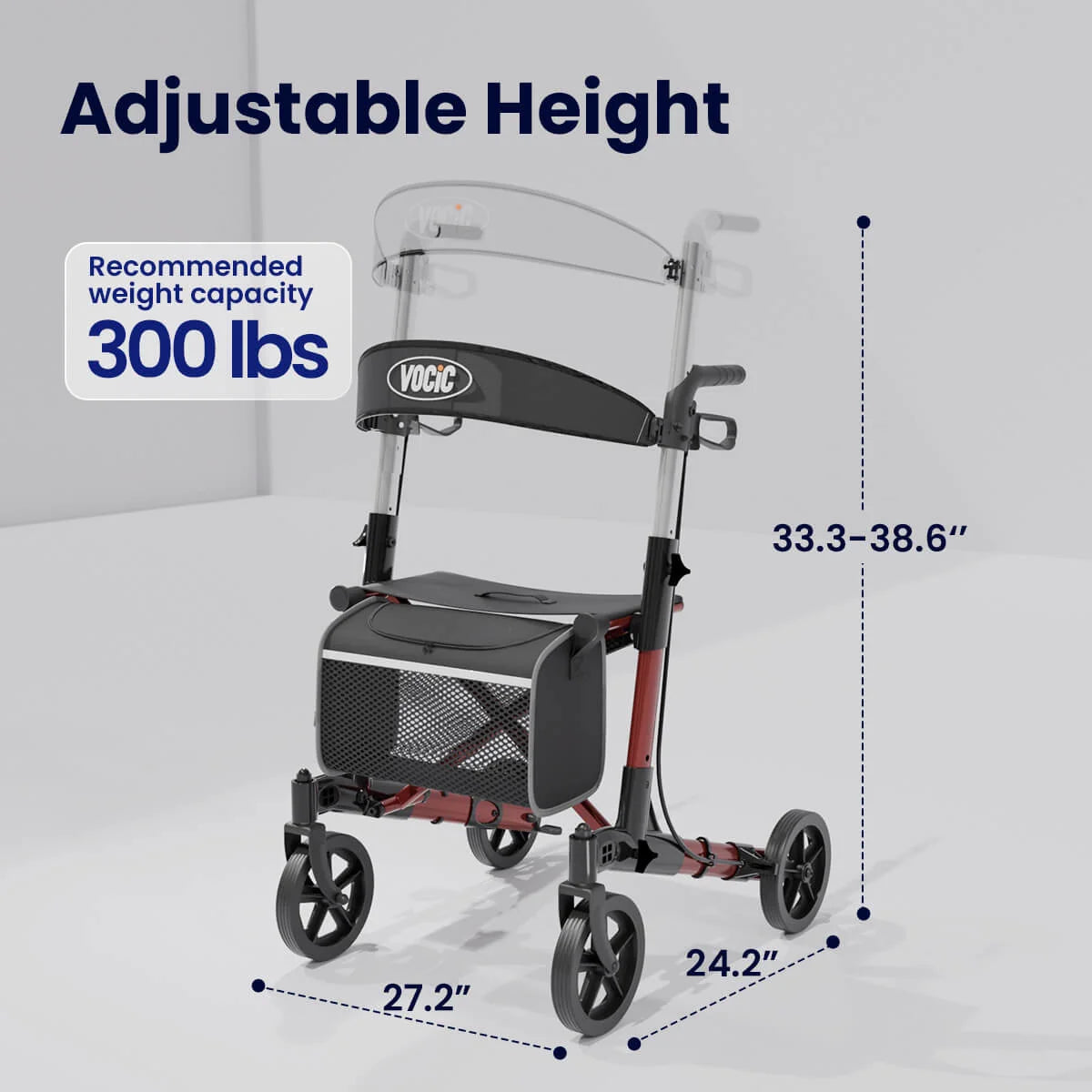 Z23 All Terrain Rollator Walker With Seat
