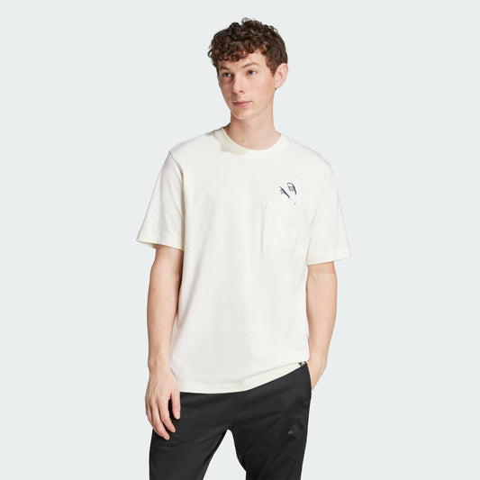 Men's adidas Lounge Slides Graphic Pocket Tee