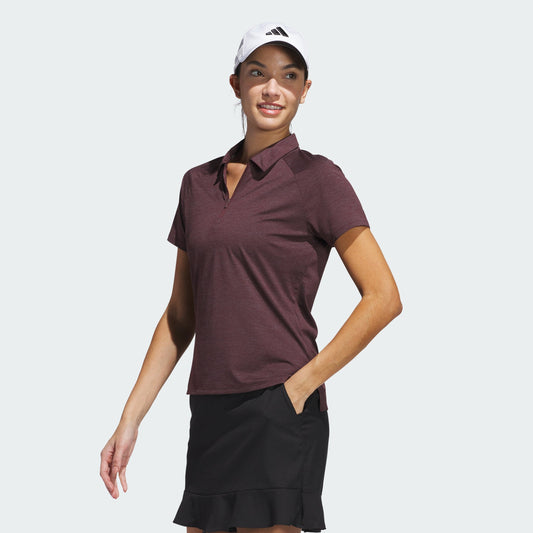 Women's adidas Ultimate365 Heathered Twistknit Polo Shirt