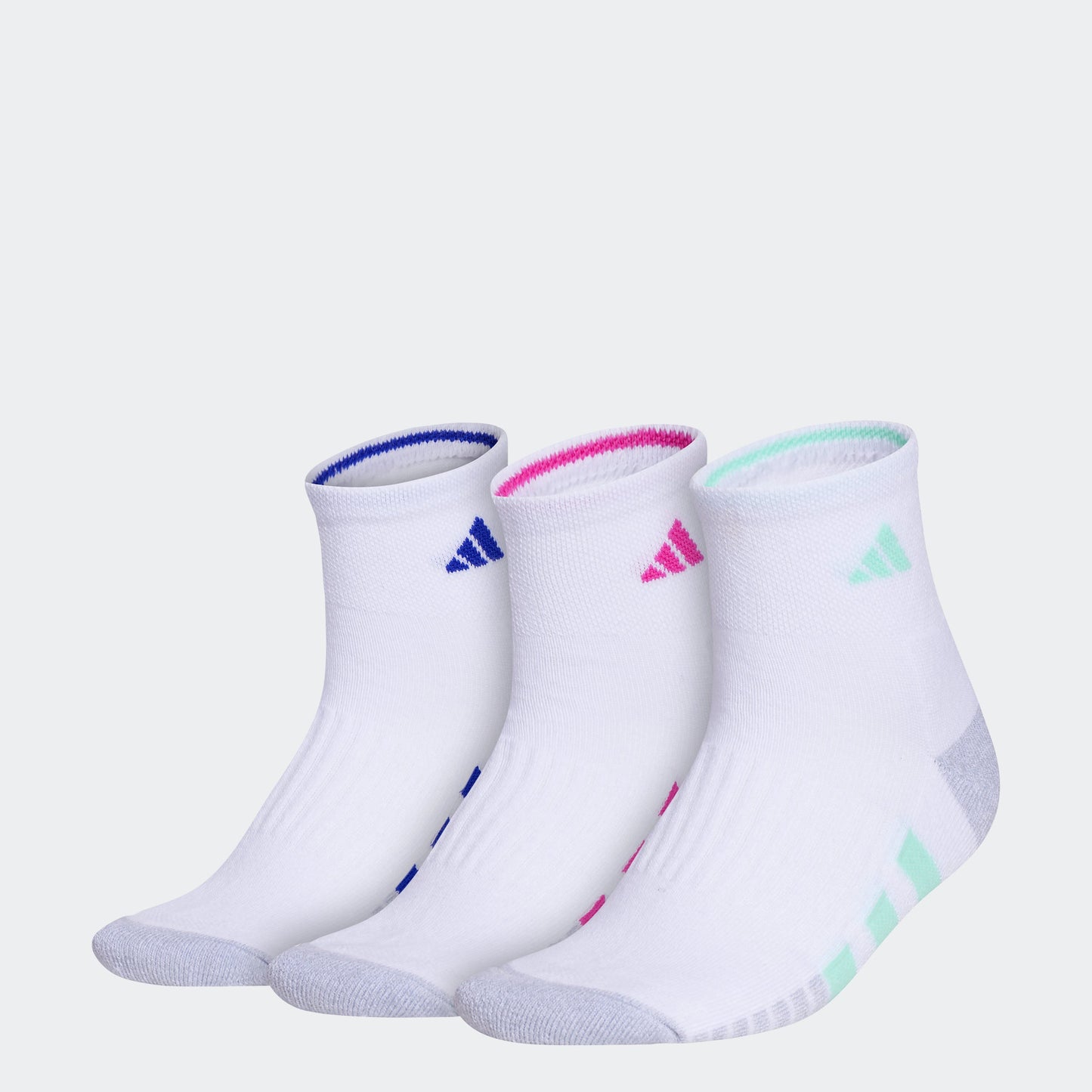 Cushioned Quarter Socks 3 Pairs