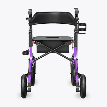 Z57 Outdoor Rollator Walker with 12" All Terrain Big Wheels