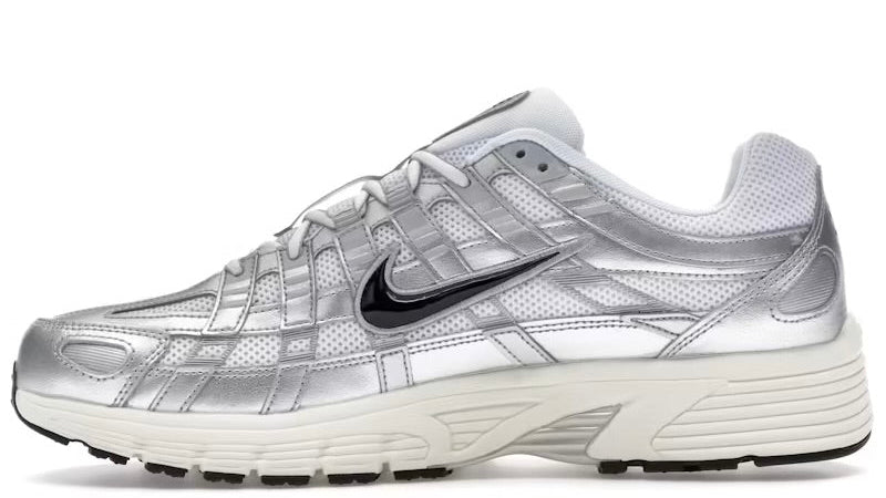 P-6000 White Metallic Silver Flat Silver Black