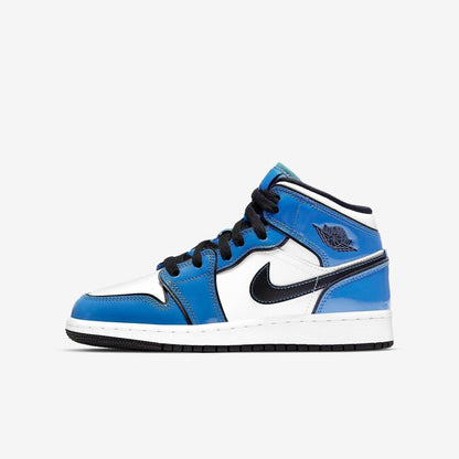 Air Jordan 1 Mid SE 'Signal Blue' (2021) (GS)