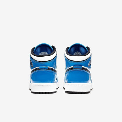 Air Jordan 1 Mid SE 'Signal Blue' (2021) (GS)