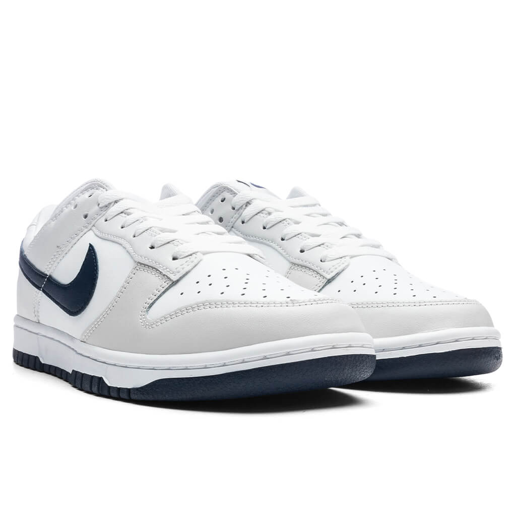 Dunk Low Retro - Summit White/Midnight Navy/Platinum Tint