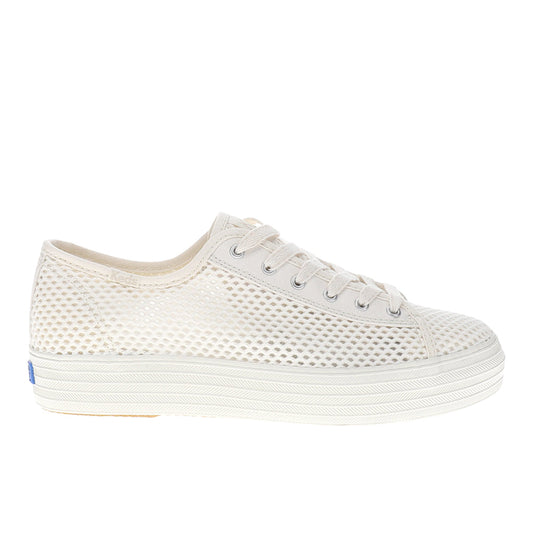 Triple Kick Cotton Mesh Lace Up Sneakers