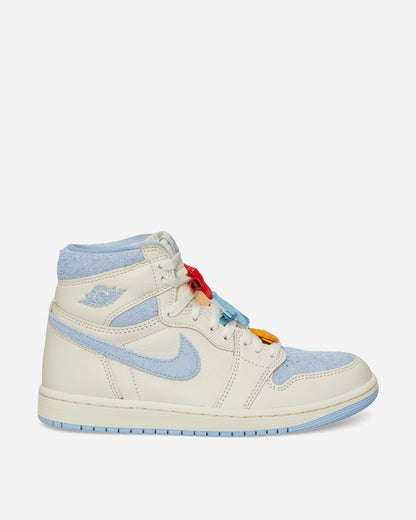 Women's Air Jordan 1 Retro High OG Sneakers Pale Ivory / Psychic Blue