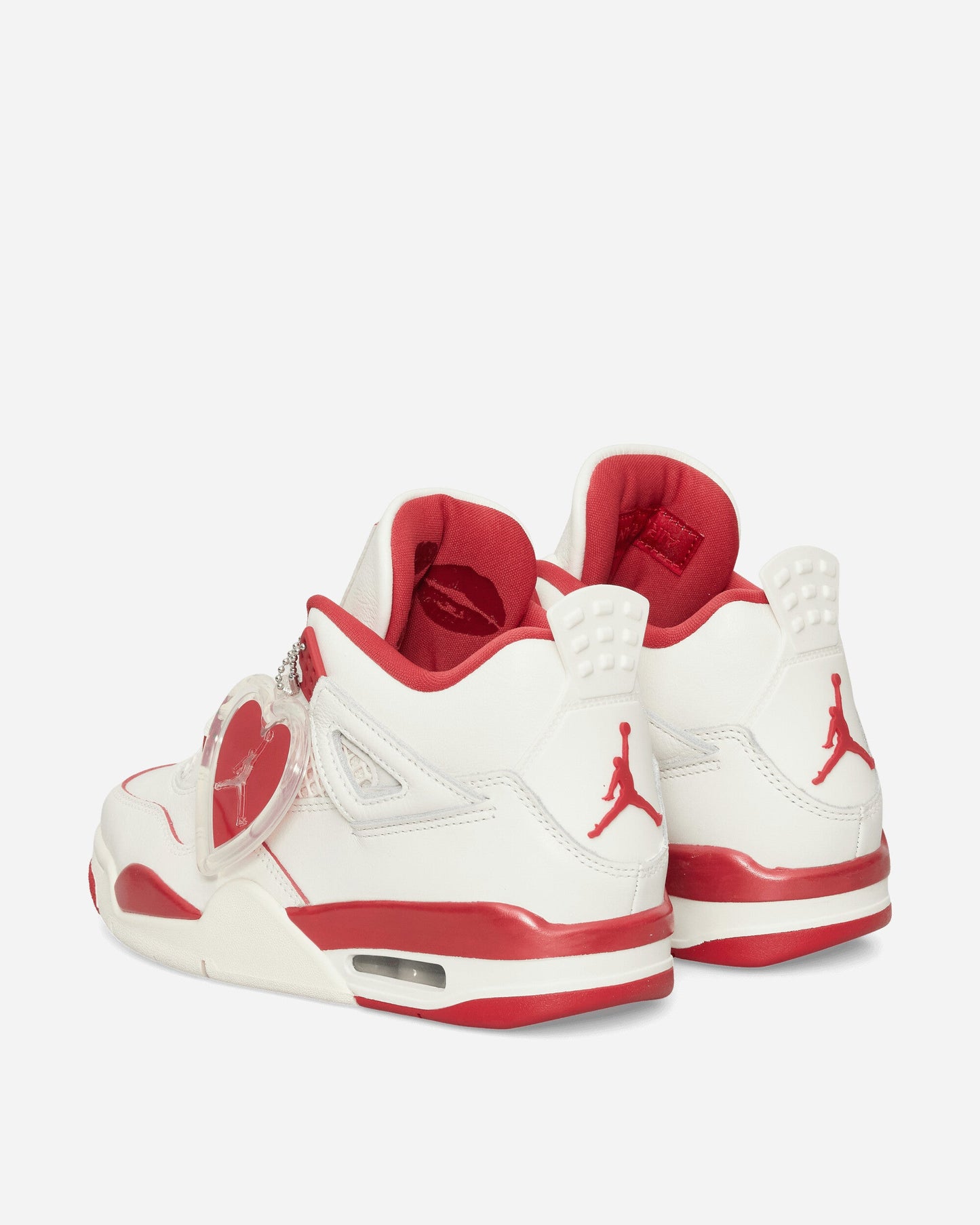 Women's Air Jordan 4 Sneakers Pale Ivory / Tough Red