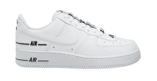Force 1 Low Double Air Low White Black (GS)