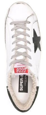 Golden Goose Super Star Sherpa White Green