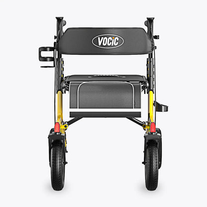 Z57 Outdoor Rollator Walker with 12" All Terrain Big Wheels
