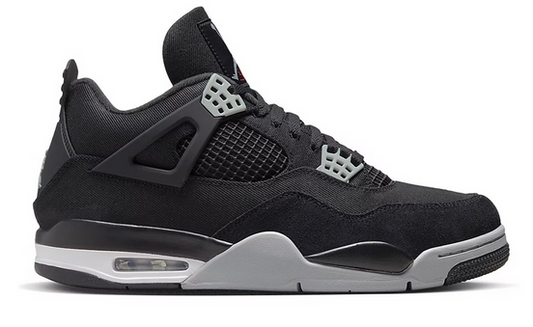 4 Retro SE Black Canvas